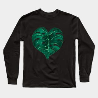 Green monstera Long Sleeve T-Shirt